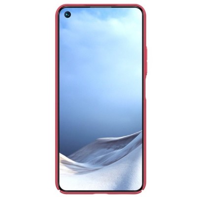Xiaomi Mi 11 Lite Nillkin Frosted Shield красный пластиковый чехол | Vacins.lv