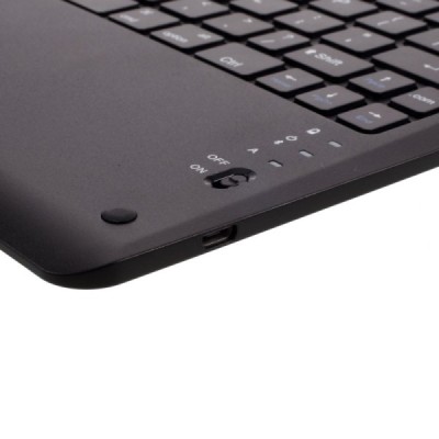Samsung Galaxy Tab S7 FE 12.4", S7+ 12.4" (T976, T970) ādas atvēramais melns futrālis ar bluetooth tastatūra | Vacins.lv