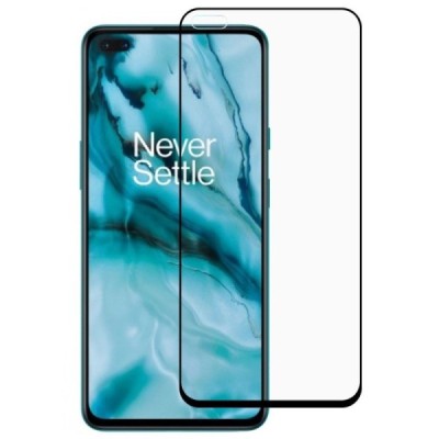 OnePlus Nord 2 „Rurihai“ 9H Tempered Glass усиленная защита, черное защитное стекло с полным покрытием 2.5D | Vacins.lv