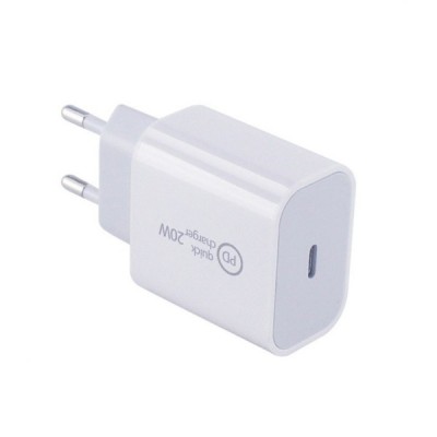 „PD“ Quick Charger 20W tīkla lādētājs - balts | Vacins.lv