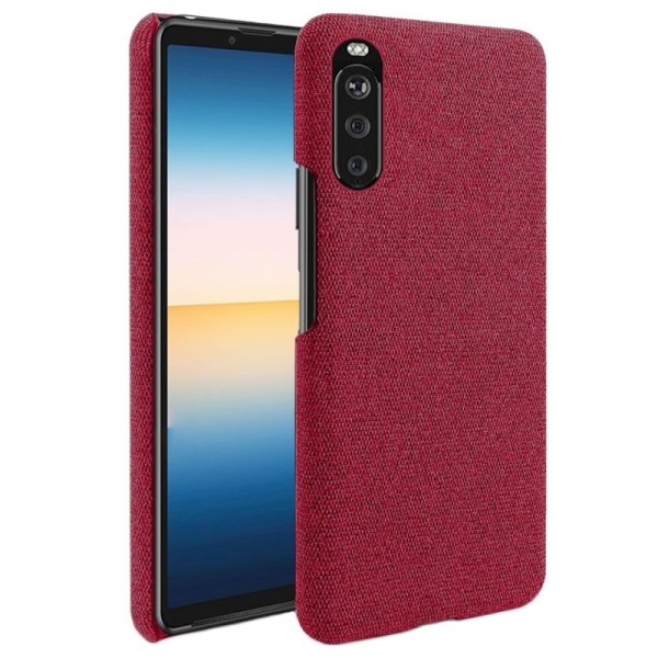 „Bi-Color“ Splicing ādas apvalks - sarkans (Xperia 10 III)