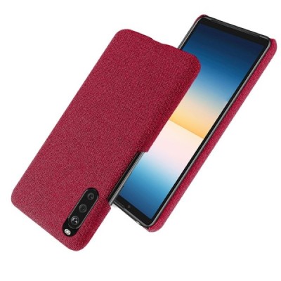 Sony Xperia 10 III „Bi-Color“ Splicing sarkans ādas apvalks | Vacins.lv