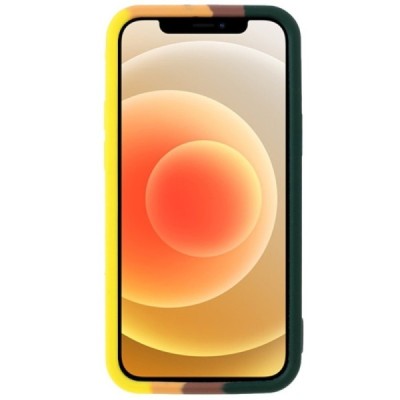 Apple iPhone 12 Mini „Popit“ Bubble мягкий силиконовый чехол из TPU тёмно-зелёного цвета | Vacins.lv