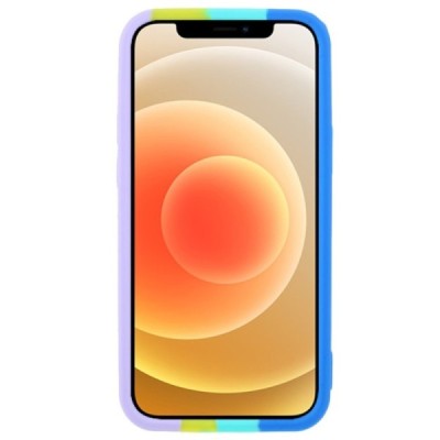 Apple iPhone 12 (12 Pro) „Popit“ Bubble мягкий силиконовый чехол из TPU синего цвета | Vacins.lv