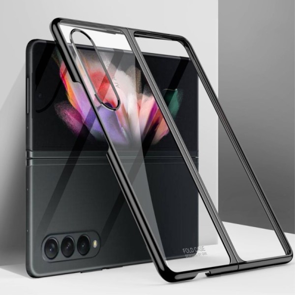 „GKK“ plastmasas dzidrs apvalks - melns (Galaxy Z Fold3)