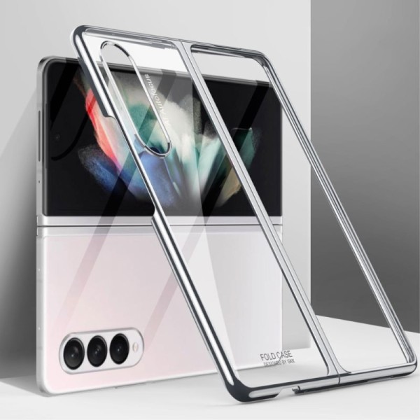 „GKK“ plastmasas dzidrs apvalks - sudrabs (Galaxy Z Fold3)