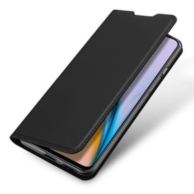 „Dux Ducis“ Skin серии OnePlus Nord 2 чёрный кожаный чехол-книжка | Vacins.lv