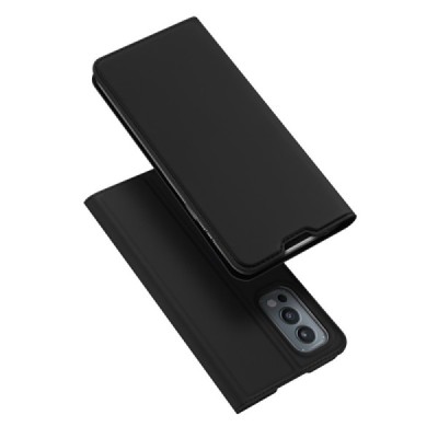 „Dux Ducis“ Skin серии OnePlus Nord 2 чёрный кожаный чехол-книжка | Vacins.lv