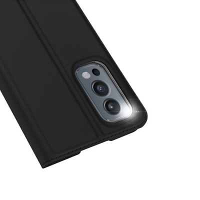 „Dux Ducis“ Skin серии OnePlus Nord 2 чёрный кожаный чехол-книжка | Vacins.lv