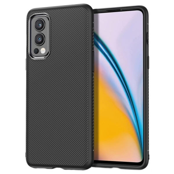 „Jazz“ твердый силиконовый (TPU) чехол - чёрный (OnePlus Nord 2)