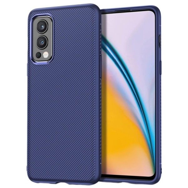 „Jazz“ твердый силиконовый (TPU) чехол - синий (OnePlus Nord 2)