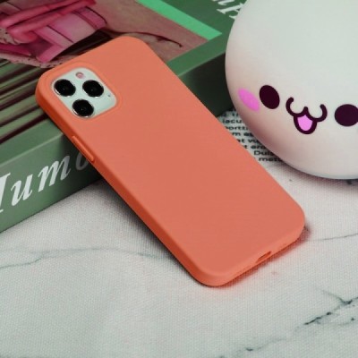 Apple iPhone 12 (12 Pro) твердый силиконовый (TPU) чехол оранжевый | Vacins.lv