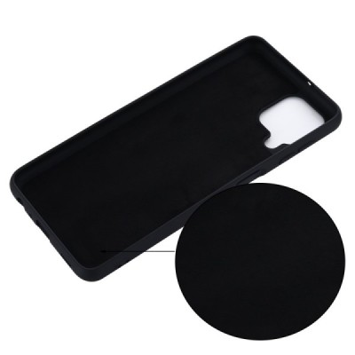 Samsung Galaxy A22 4G „Shell“ cieta silikona (TPU) melns apvalks | vacins.lv