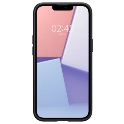 „Spigen“ Liquid Air Apple iPhone 13 Mini чёрный твердый силиконовый чехол | Vacins.lv