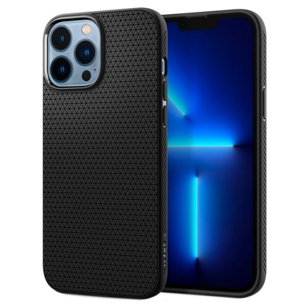 „Spigen“ Liquid Air чехол - чёрный (iPhone 13 Pro)