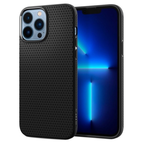 „Spigen“ Liquid Air чехол - чёрный (iPhone 13 Pro Max)