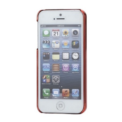 Spogulis sarkans Apple iPhone 5 5S apvalks / vacins.lv