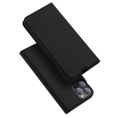 „Dux Ducis“ Skin серии Apple iPhone 13 Pro чёрный кожаный чехол-книжка | Vacins.lv