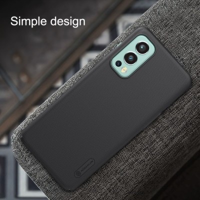 Nillkin Frosted Shield OnePlus Nord 2 melns plastmasas futrālis | Vacins.lv