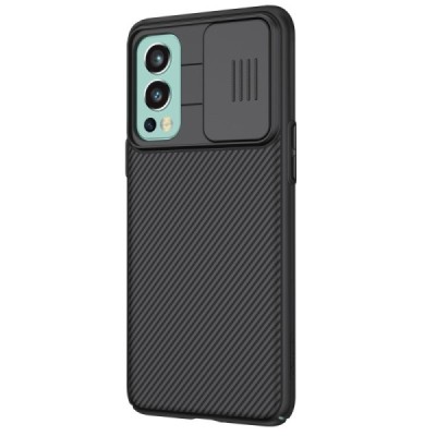 OnePlus Nord 2 Nillkin CamShield чёрный чехол, задняя часть с защитой камеры | Vacins.lv