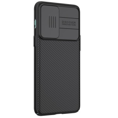 OnePlus Nord 2 Nillkin CamShield чёрный чехол, задняя часть с защитой камеры | Vacins.lv