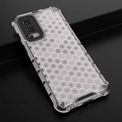 Honeycomb усиленная защита OnePlus Nord 2 прозрачный твердый силикон (TPU) и пластиковый чехол | Vacins.lv