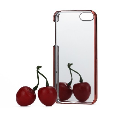 Spogulis sarkans Apple iPhone 5 5S apvalks / vacins.lv