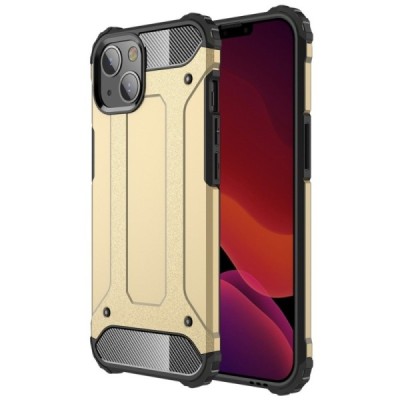 Apple iPhone 13 Mini усиленный защитный золотой твердый силиконовый чехол (TPU) | Vacins.lv