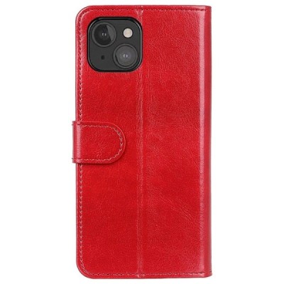 Apple iPhone 13 Mini открываемый красный кожаный чехол - книжка | Vacins.lv