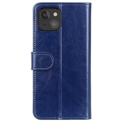 Apple iPhone 13 Mini открываемый синий кожаный чехол - книжка | Vacins.lv