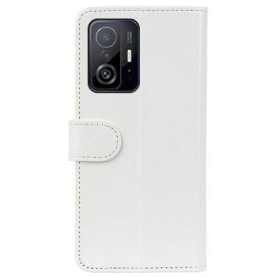 Xiaomi 11T (11T Pro) открываемый белый кожаный чехол - книжка | Vacins.lv