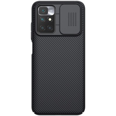 Xiaomi Redmi 10 „Nillkin“ CamShield чёрный чехол, задняя часть с защитой камеры | Vacins.lv