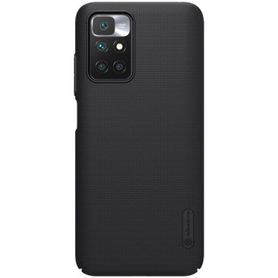 Xiaomi Redmi 10 „Nillkin“ Frosted Shield черный пластиковый чехол | Vacins.lv
