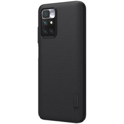 Xiaomi Redmi 10 „Nillkin“ Frosted Shield черный пластиковый чехол | Vacins.lv