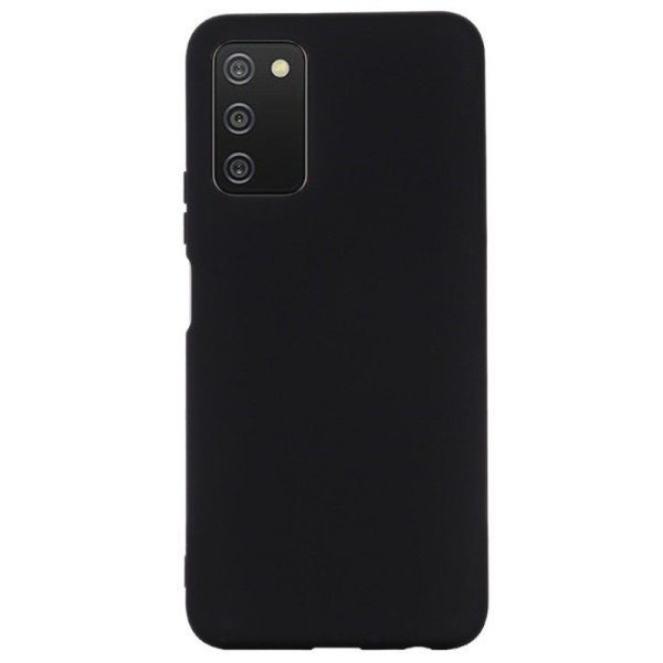 „Shell“ cieta silikona (TPU) apvalks - melns (Galaxy A03s)