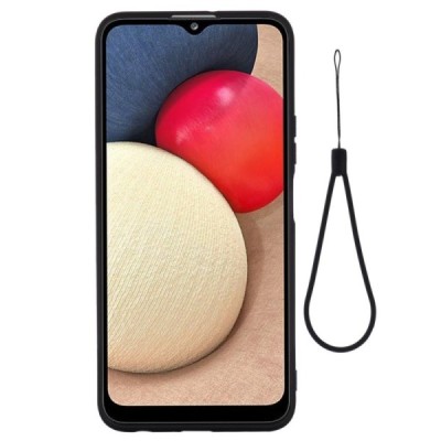 Samsung Galaxy A03s SM-A037G (166.5 x 75.98 x 9.14mm) „Shell“ cieta silikona (TPU) melns apvalks | vacins.lv