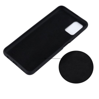 Samsung Galaxy A03s SM-A037G (166.5 x 75.98 x 9.14mm) „Shell“ cieta silikona (TPU) melns apvalks | vacins.lv