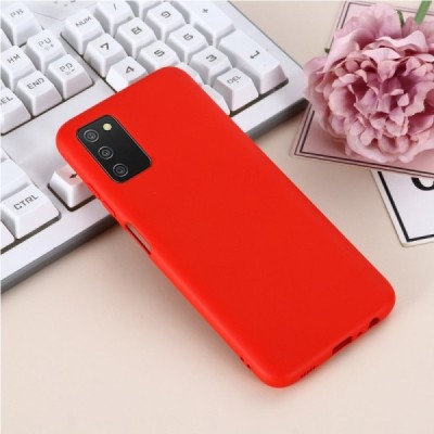Samsung Galaxy A03s SM-A037G (166.5 x 75.98 x 9.14mm) „Shell“ cieta silikona (TPU) sarkans apvalks | vacins.lv