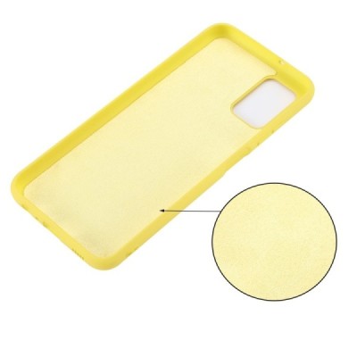 Samsung Galaxy A03s SM-A037G (166.5 x 75.98 x 9.14mm) „Shell“ cieta silikona (TPU) dzeltens apvalks | vacins.lv