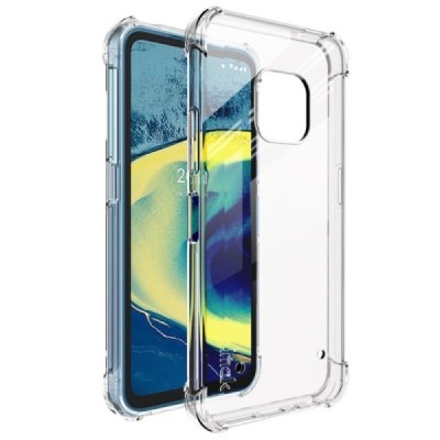 Nokia XR20 Imak pastiprinātas aizsardzības cieta silikona (TPU) dzidrs vāciņš + ekrāna aizsargplēve | Vacins.lv