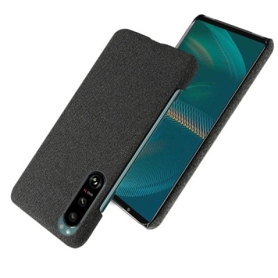 Sony Xperia 5 III „Bi-Color“ Splicing melns ādas apvalks | Vacins.lv