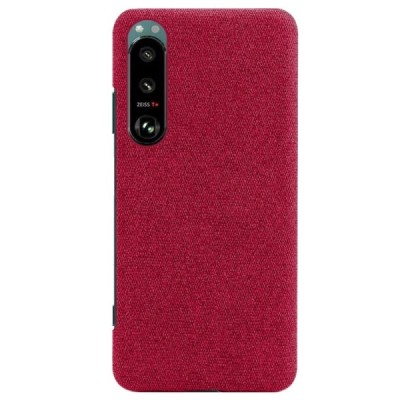 Sony Xperia 5 III „Bi-Color“ Splicing sarkans ādas apvalks | Vacins.lv