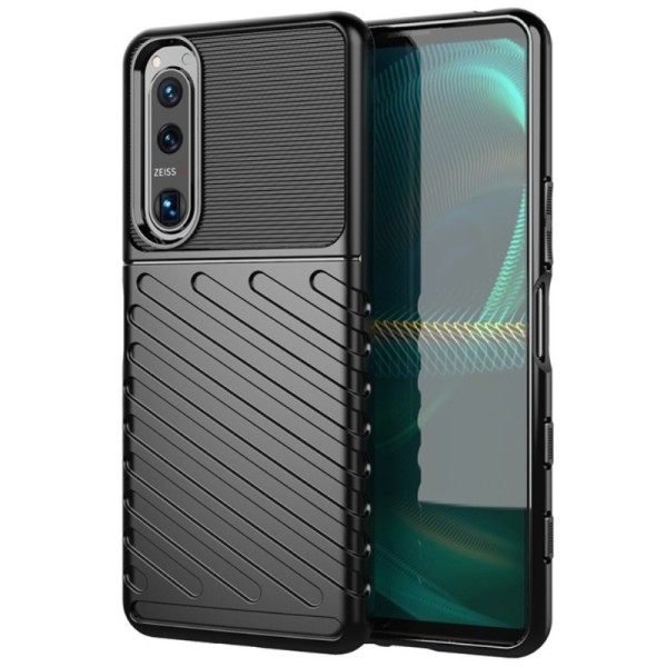 „Twill“ твердый силиконовый (TPU) чехол - чёрный (Xperia 5 III)