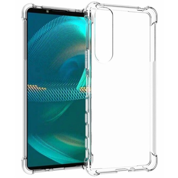 Усиленный защитный чехол из твердого силикона (TPU) - прозрачный (Xperia 5 III)