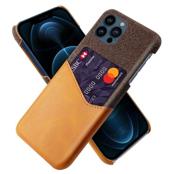Кожаный чехол „KSQ“ Shell - коричневый (iPhone 13 Pro)