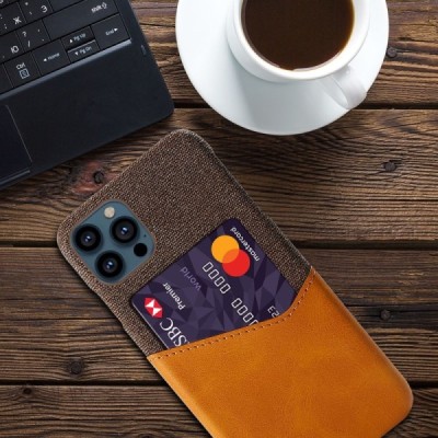 „KSQ“ Shell Apple iPhone 13 Pro коричневый кожаный чехол - задняя часть с карманом для карточек | Vacins.lv