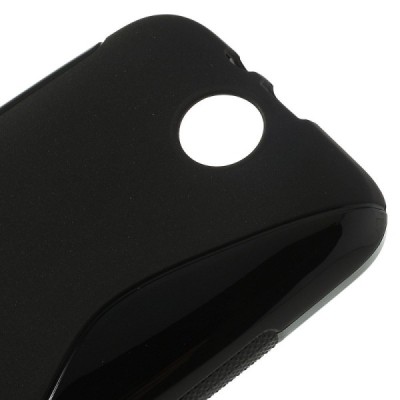 HTC Desire 310 kieto silikono (TPU) juodas dėklas / Priedai.lt