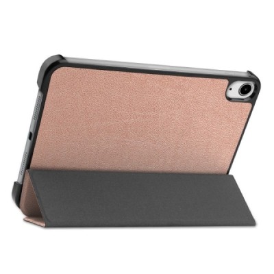 Apple iPad mini 6 2021 atvēramais zelta ādas maciņš | Vacins.lv
