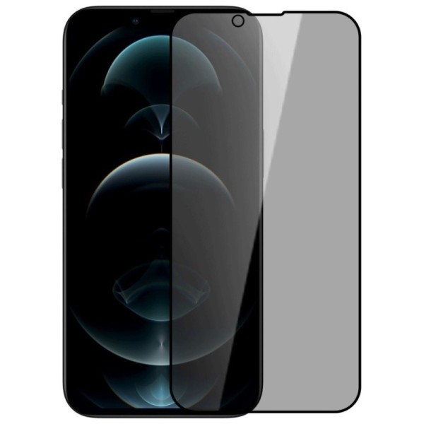 „Nillkin“ Tempered Glass чёрное защитное стекло толщиной 0,26 мм - конфиденциальность (iPhone 13 Mini)
