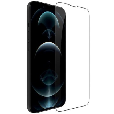 Apple iPhone 14, 13 (13 Pro) Nillkin CP Tempered Glass melns ekrāna aizsargstikls | Vacins.lv